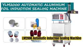 Συνεχής επαγωγή Foil Sealer LM2000 Sealing Clear PET Jar Liner αλουμινίου