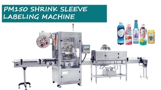 Υψηλής ταχύτητας PM150 Sleeve Label Machine Heat Shrink Sleeve Applicator για μπουκάλια ποτών